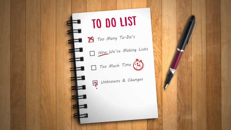How to maintain a to-do list